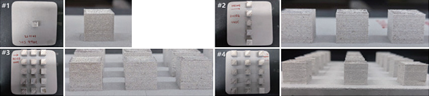 Surface of objects according to process conditions of 3D printing